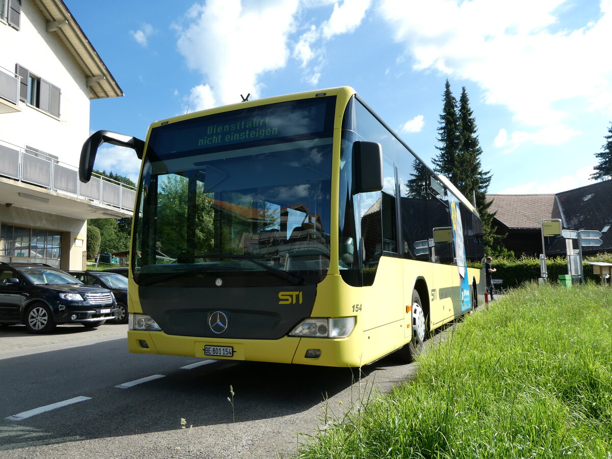 (237'817) - STI Thun - Nr. 154/BE 801'154 - Mercedes am 3. Juli 2022 in Teuffenthal, Burghalten