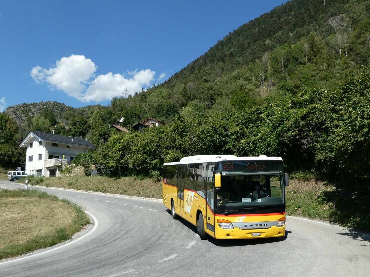 (238'177) - TSAR, Sierre - VS 520'922 - Setra (ex VS 93'571; ex Epiney, Ayer) am 16. Juli 2022 in Niouc, Route d'Anniviers