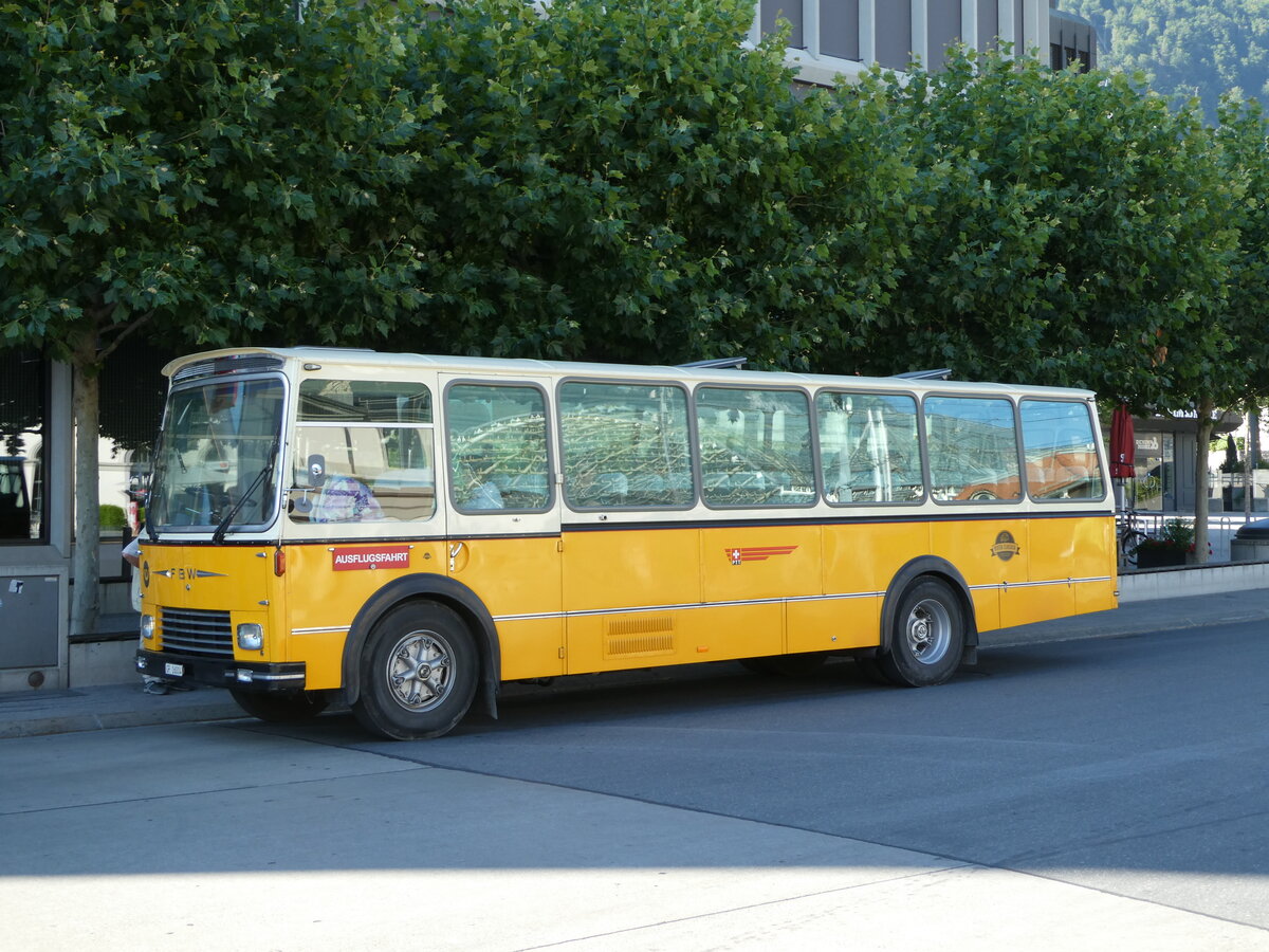 (238'213) - Wittwer, Chur - GR 16'004 - FBW/Gangloff (ex Eggenberger, Mriken; ex AVG Grindelwald Nr. 11; ex P 24'170) am 17. Juli 2022 beim Bahnhof Chur