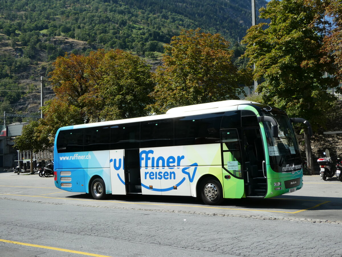 (238'452) - Ruffiner, Turtmann - VS 465'000 - MAN am 24. Juli 2022 beim Bahnhof Brig