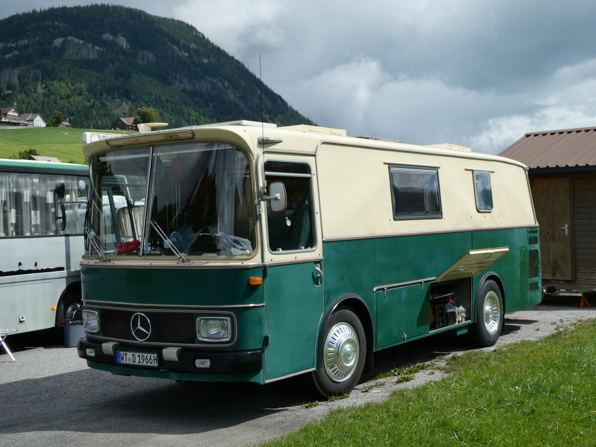 (239'153) - Aus Deutschland: Pan, Todtmoos-Rtte - WT-D 1966H - Mercedes am 20. August 2022 in Wildhaus, Munzenriet