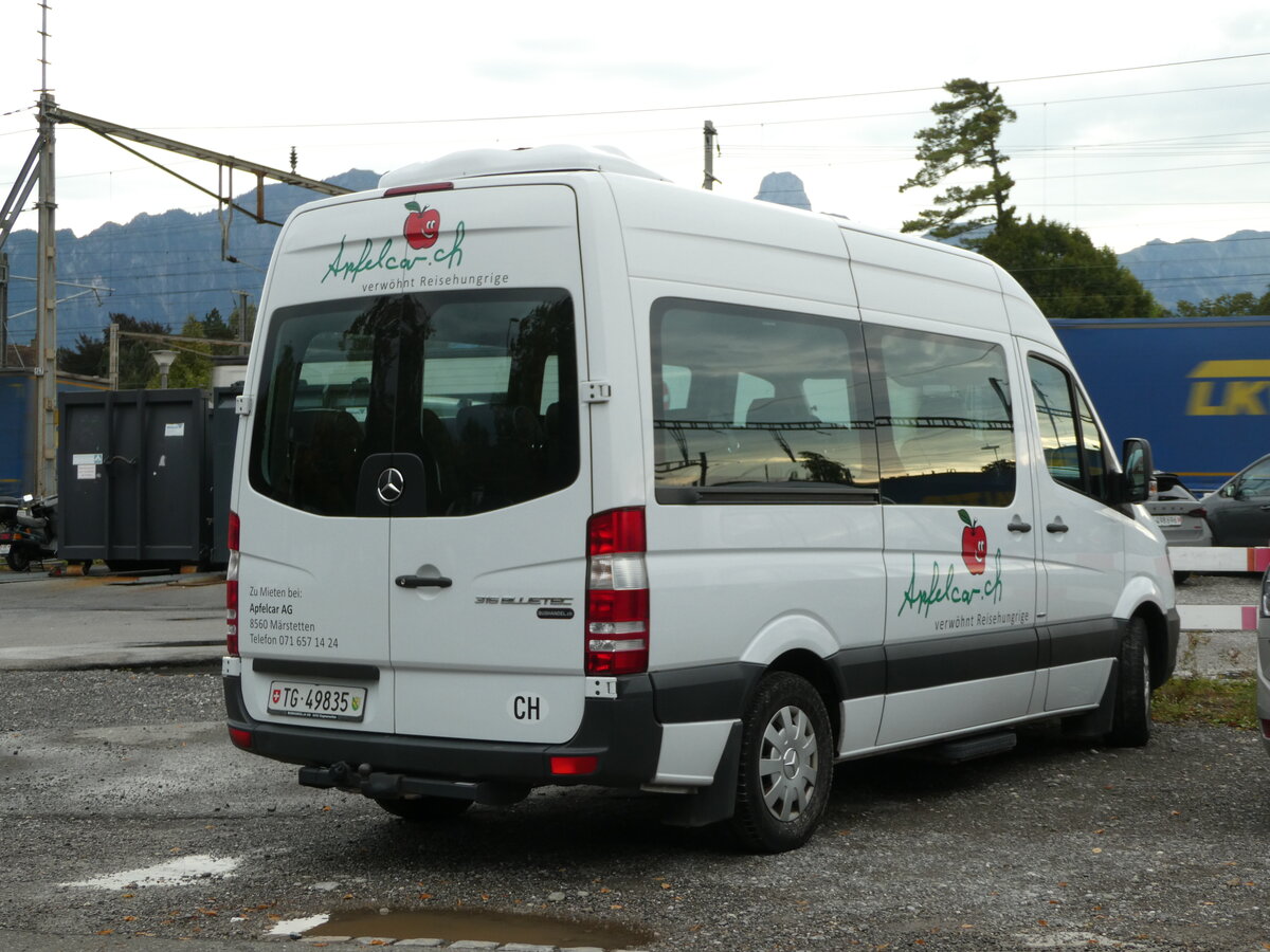 (239'908) - Apfelcar, Mrstetten - TG 49'835 - Mercedes am 2. September 2022 in Thun, Rosenau