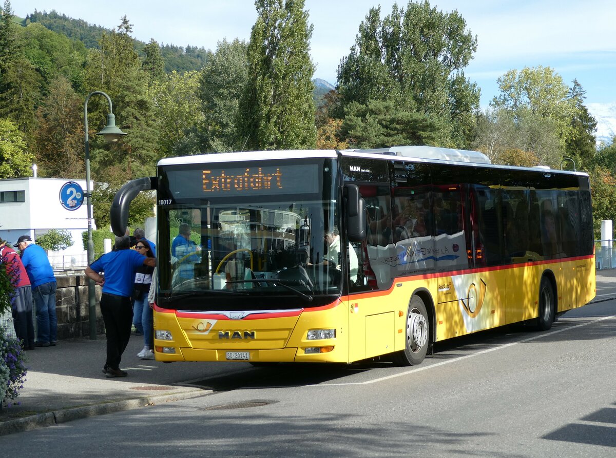 (240'127) - Steiner, Messen - SO 20'141 - MAN am 18. September 2022 bei der Schifflndte Thun