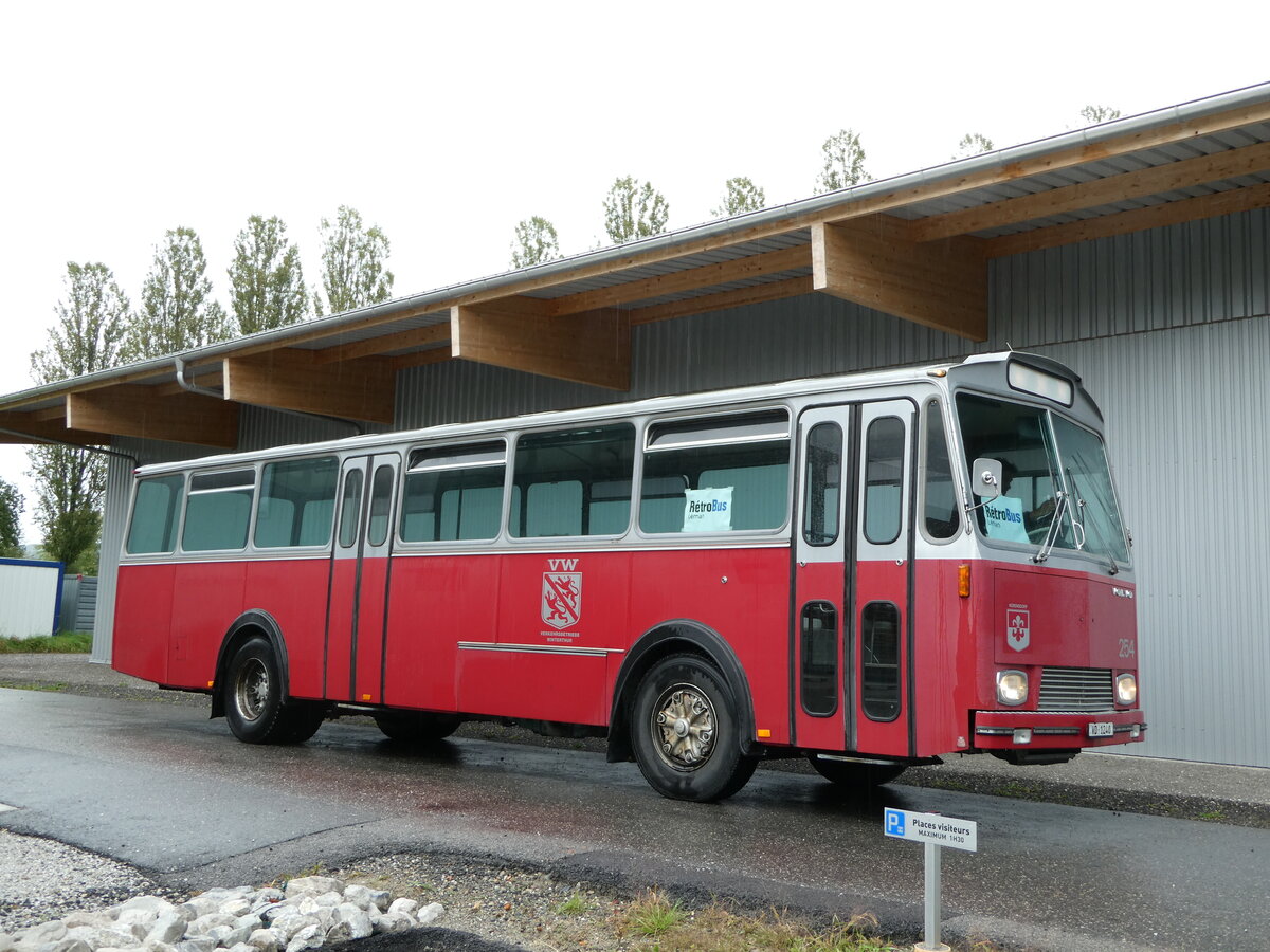 (240'158) - VW Winterthur (Rtrobus) - Nr. 254/VD 1240 - Volvo/Tscher (ex Zivilschutz, Winterthur; ex VW Winterthur Nr. 254) am 24. September 2022 in Moudon, Rtrobus