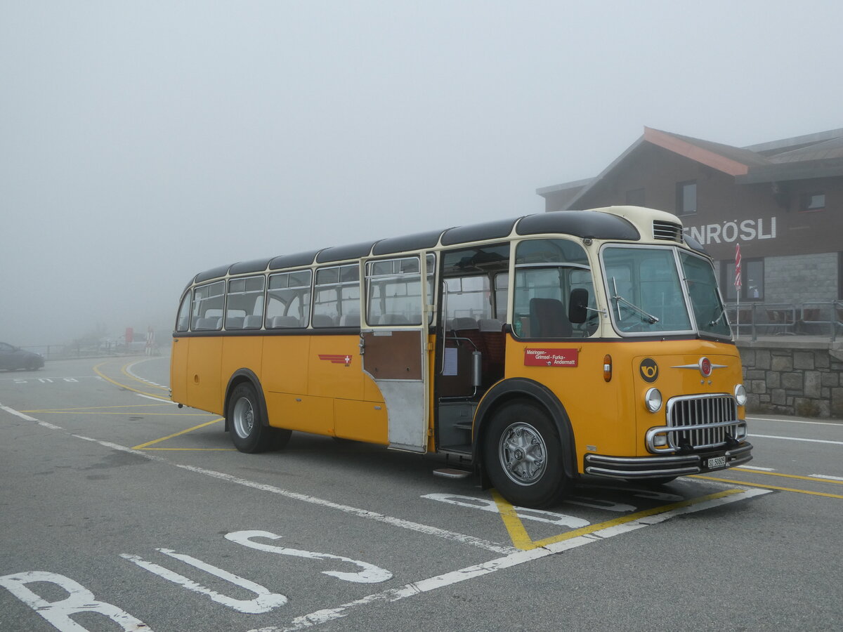 (240'276) - Gerber, Matzendorf - SO 50'805 - FBW/R&J (ex Kontiki, Wettingen; ex P 24'001; ex P 21'501) am 25. September 2022 in Grimsel, Passhhe