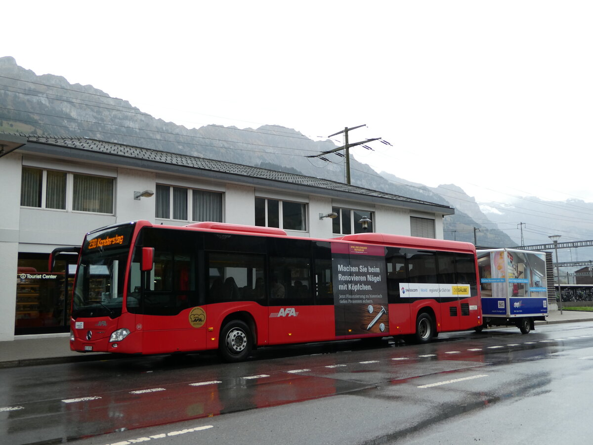 (241'649) - AFA Adelboden - Nr. 95/BE 26'774 - Mercedes am 21. Oktober 2022 beim Bahnhof Frutigen