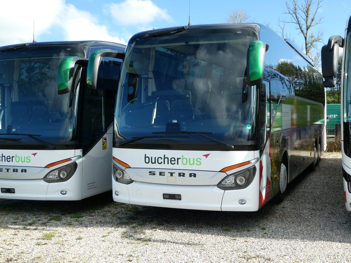 (241'777) - Bucher, Luzern - Nr. 20 - Setra am 22. Oktober 2022 in Ruswil, Garage ARAG