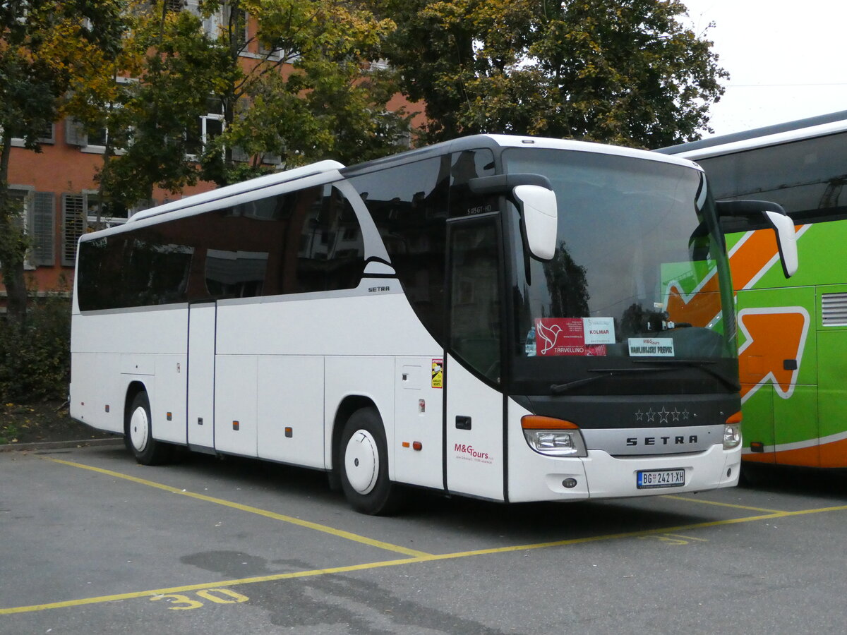 (242'673) - Aus Serbien: M&G-Tours, Lazarevac - BG 2421-XH - Setra am 13. November 2022 in Zrich, Sihlquai