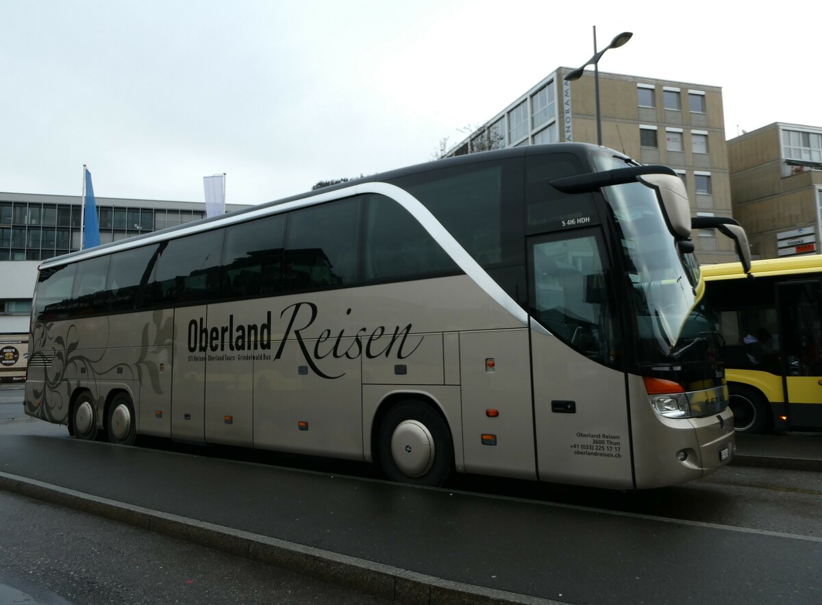 (243'227) - Oberland Reisen, Thun - Nr. 41/BE 390'041 - Setra (ex STI Thun Nr. 41) am 29. November 2022 beim Bahnhof Thun