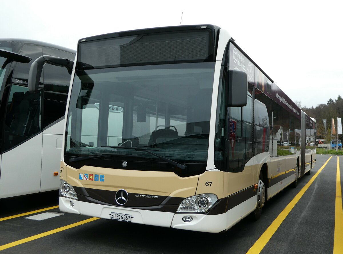 (243'236) - AZZK Zollikon - Nr. 67/ZH 216'567 - Mercedes am 29. November 2022 in Winterthur, EvoBus