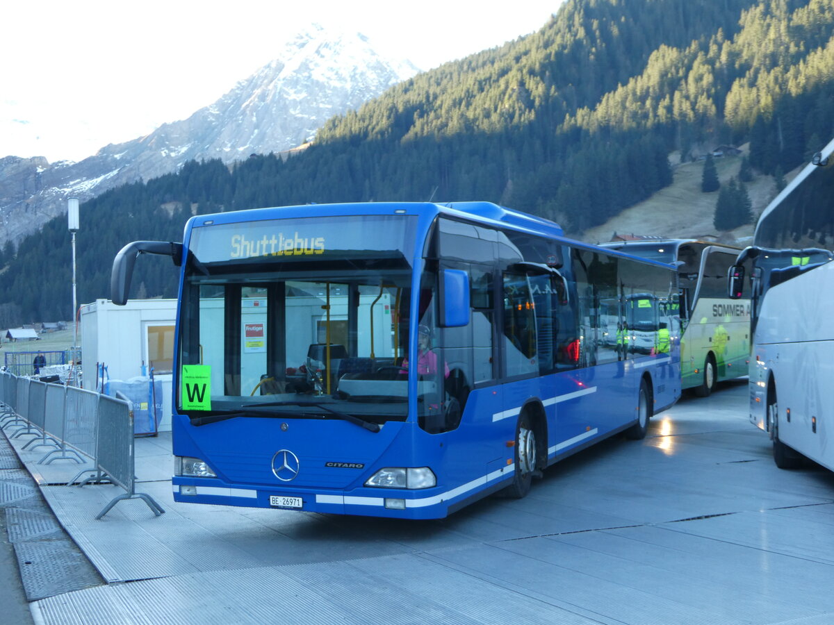 (244'549) - Tritten, Zweisimmen - BE 26'971 - Mercedes (ex BE 633'034: ex AFA Adelboden Nr. 94) am 7. Januar 2023 in Adelboden, Weltcup