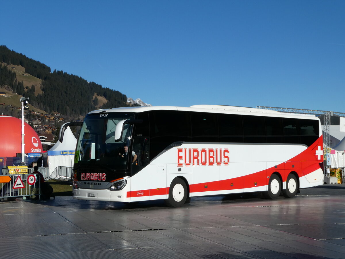 (244'636) - Welti-Furrer, Bassersdorf - Nr. 22/ZH 27'122 - Setra am 7. Januar 2023 in Adelboden, Weltcup