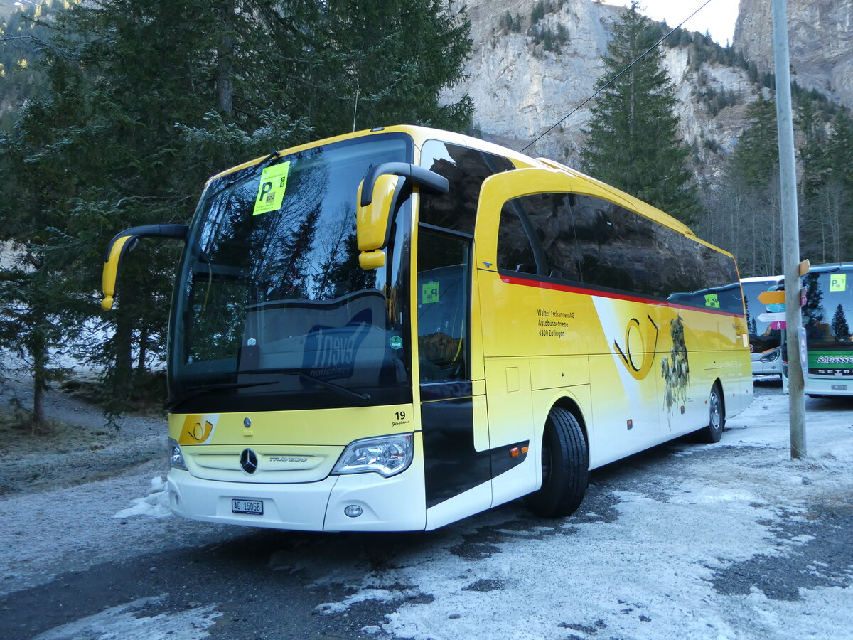 (244'679) - Tschannen, Zofingen - Nr. 19/AG 15'058 - Mercedes am 7. Januar 2023 in Adelboden, Unter dem Birg