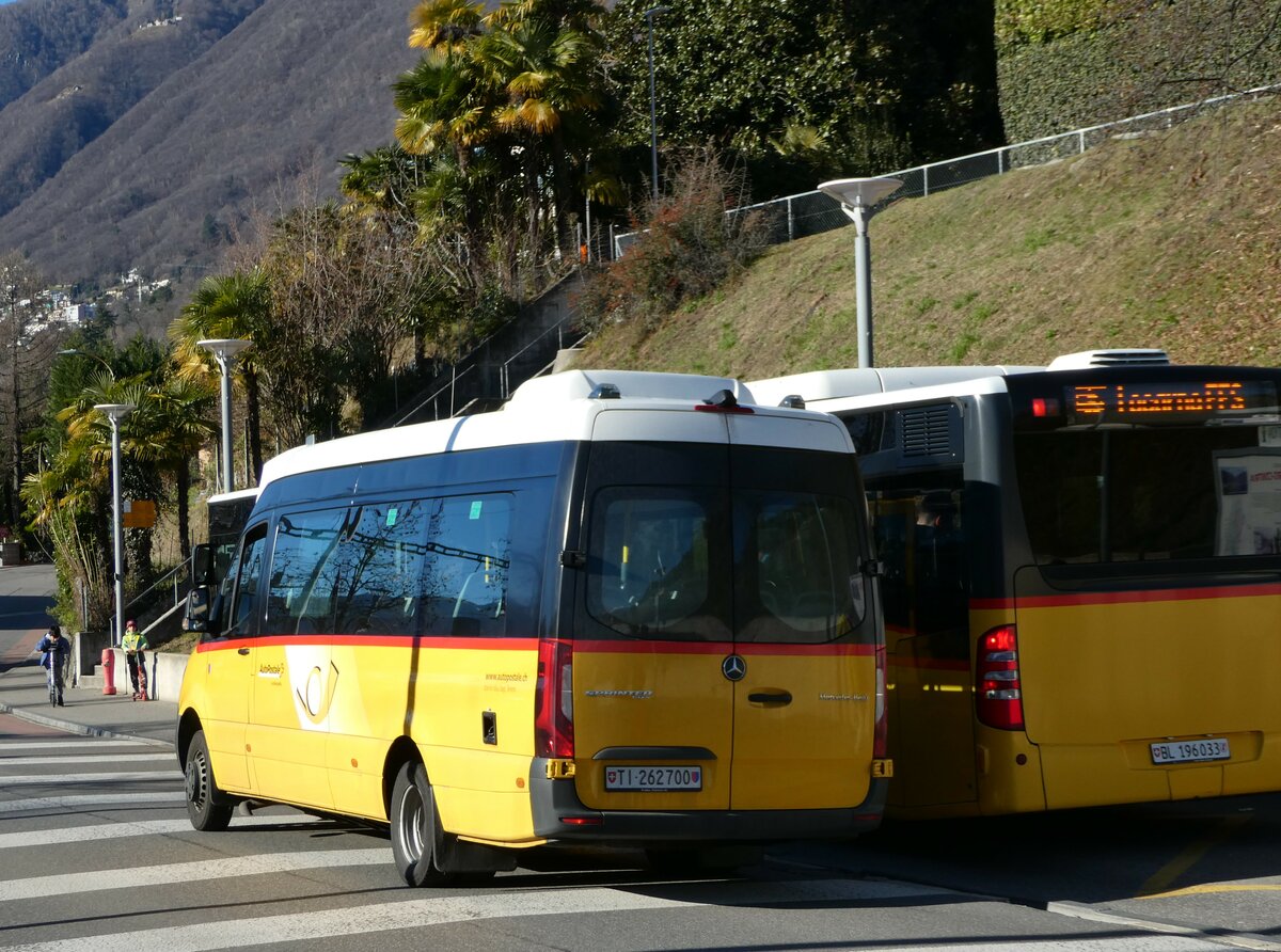 (244'919) - Starnini, Tenero - TI 262'700/PID 11'614 - Mercedes am 10. Januar 2023 beim Bahnhof Tenero