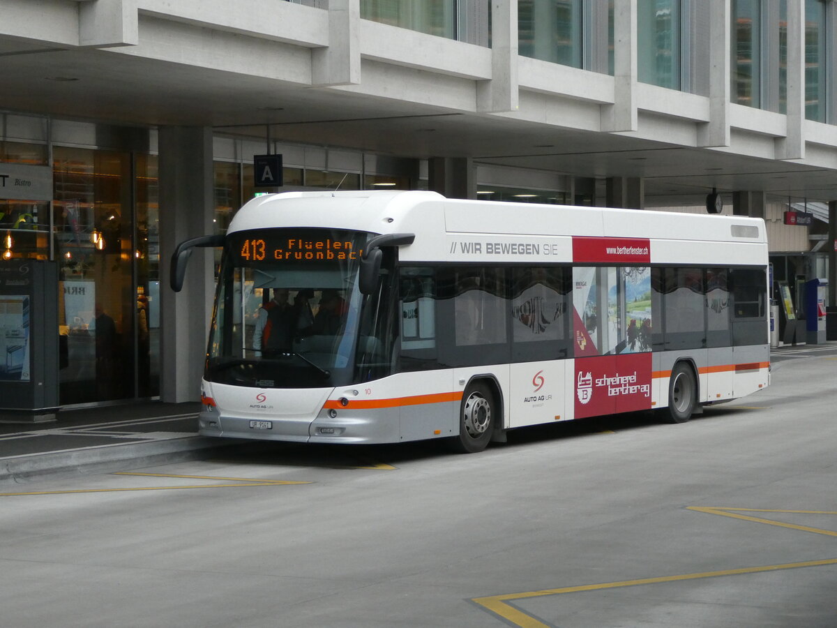 (245'425) - AAGU Altdorf - Nr. 10/UR 9141 - Hess am 25. Januar 2023 beim Bahnhof Altdorf