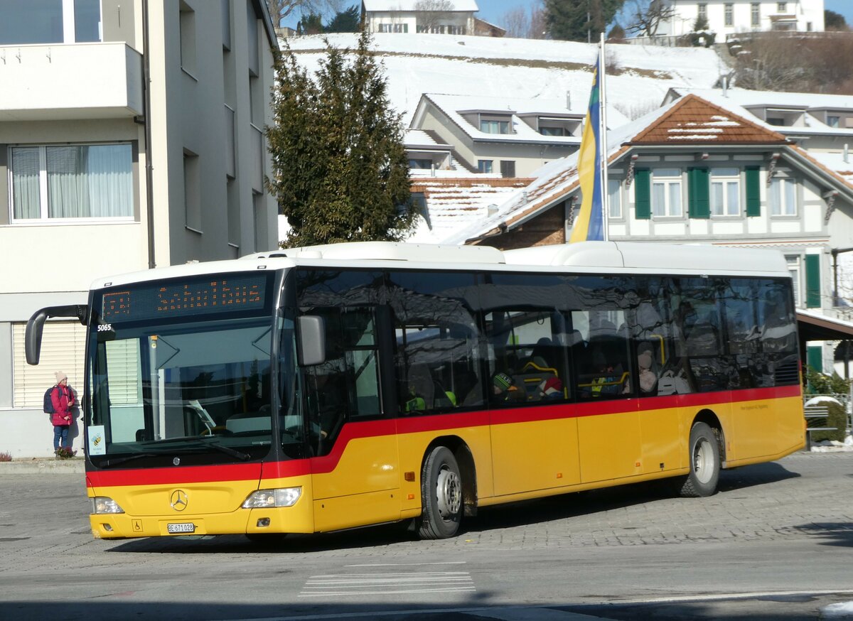 (245'567) - Engeloch, Riggisberg - Nr. 14/BE 671'028/PID 5065 - Mercedes am 30. Januar 2023 in Riggisberg, Post