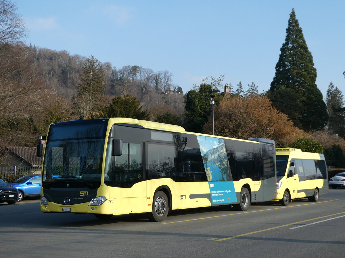 (245'964) - STI Thun - Nr. 178/BE 752'178 - Mercedes am 8. Februar 2023 bei der Schifflndte Thun