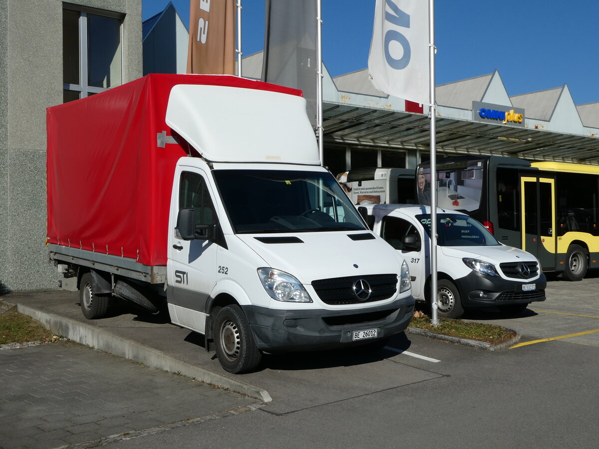 (246'077) - STI Thun - Nr. 252/BE 26'012 - Mercedes am 12. Februar 2023 in Thun Garage