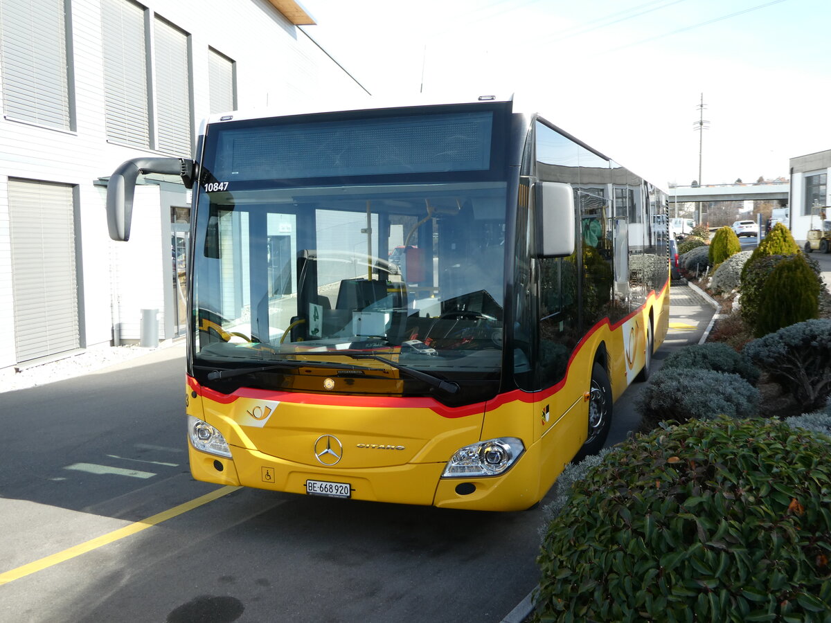 (246'328) - PostAuto Bern - Nr. 13/BE 668'920/PID 10'847 - Mercedes (ex Thepra, Stans Nr. 11) am 18. Februar 2023 in Kerzers, Interbus