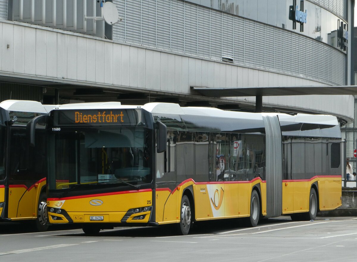 (246'558) - Steiner, Ortschwaben - Nr. 25/BE 84'784/PID 11'680 - Solaris am 25. Februar 2023 in Bern, Postautostation