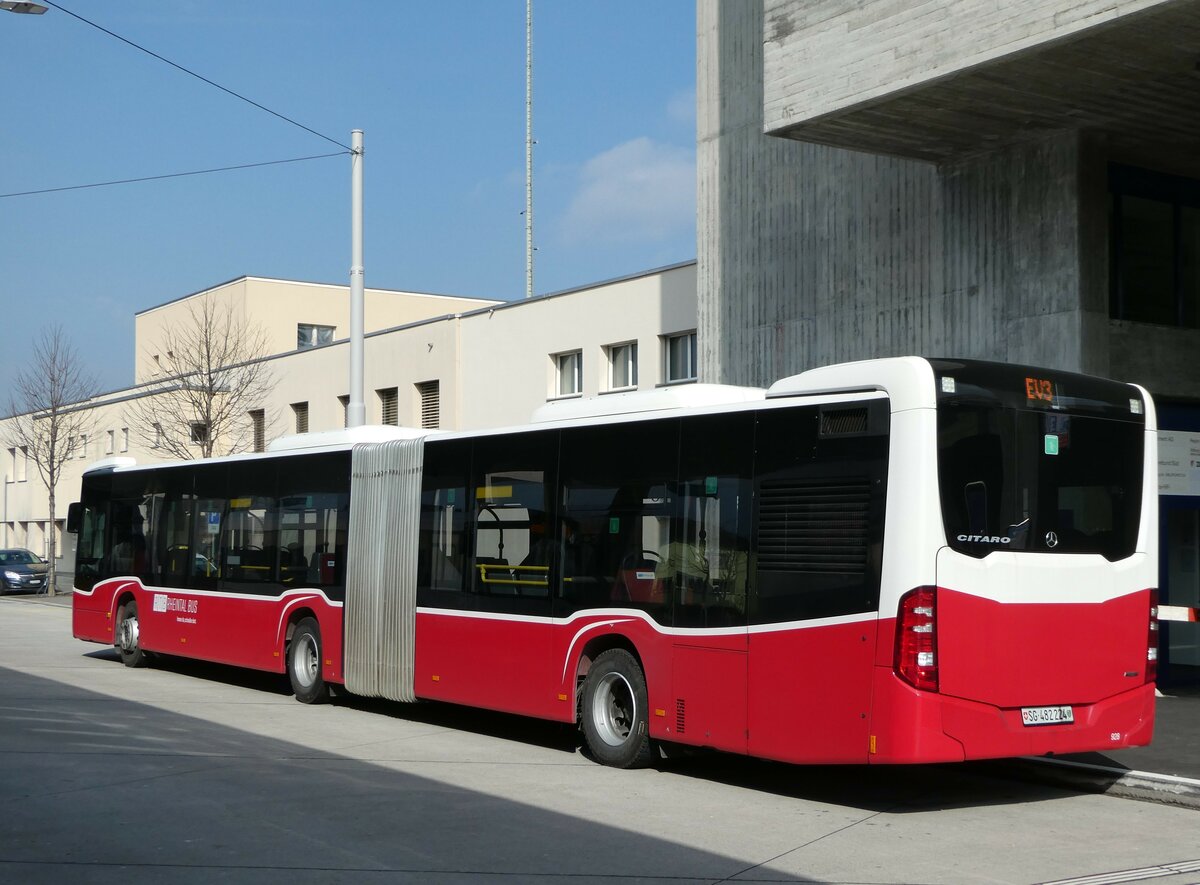 (246'850) - RTB Altsttten - Nr. 928/SG 482'224 - Mercedes (ex Wiener Linien, A-Wien Nr. 8740) am 4. Mrz 2023 beim Bahnhof Buchs