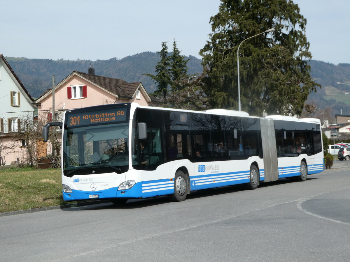 (247'319) - RTB Altsttten - Nr. 4/SG 311'036 - Mercedes am 17. Mrz 2023 beim Bahnhof Altsttten