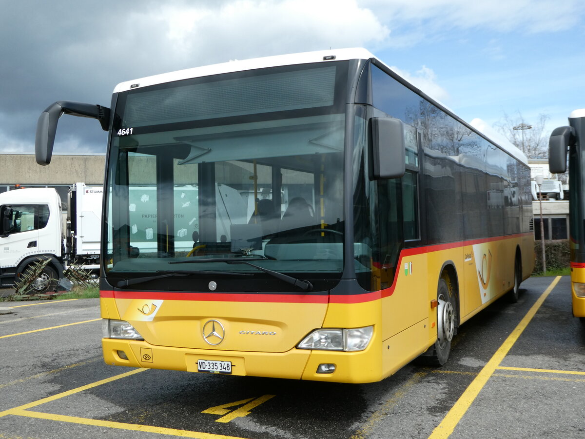 (247'673) - CarPostal Ouest - VD 335'348/PID 4641 - Mercedes am 25. Mrz 2023 in Yverdon, Garage