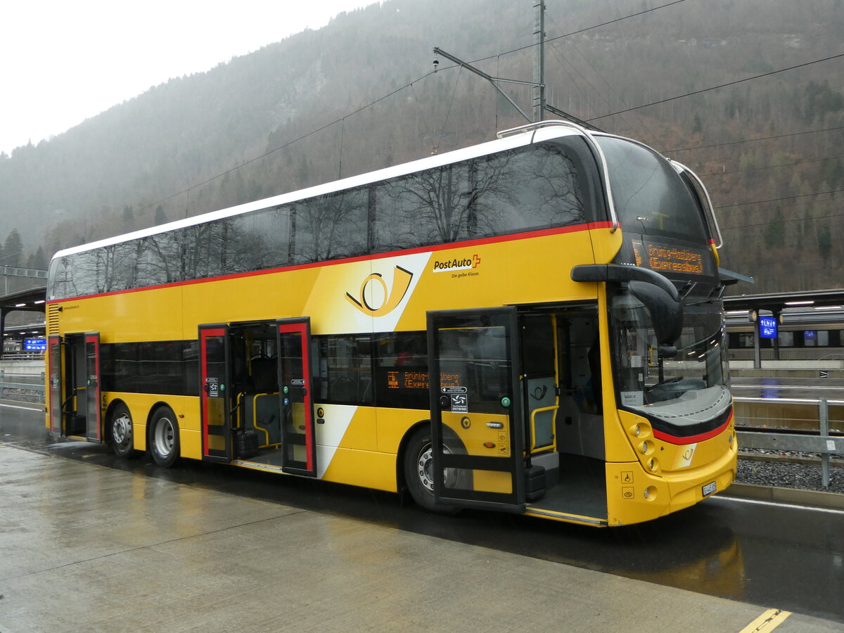 (247'747) - PostAuto Ostschweiz - SG 445'305/PID 10'869 - Alexander Dennis (ex AR 45'267) am 26. Mrz 2023 beim Bahnhof Interlaken Ost