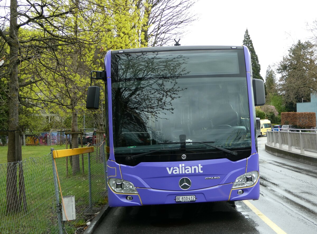 (248'369) - STI Thun - Nr. 412/BE 810'412 - Mercedes am 11. April 2023 bei der Schifflndte Thun