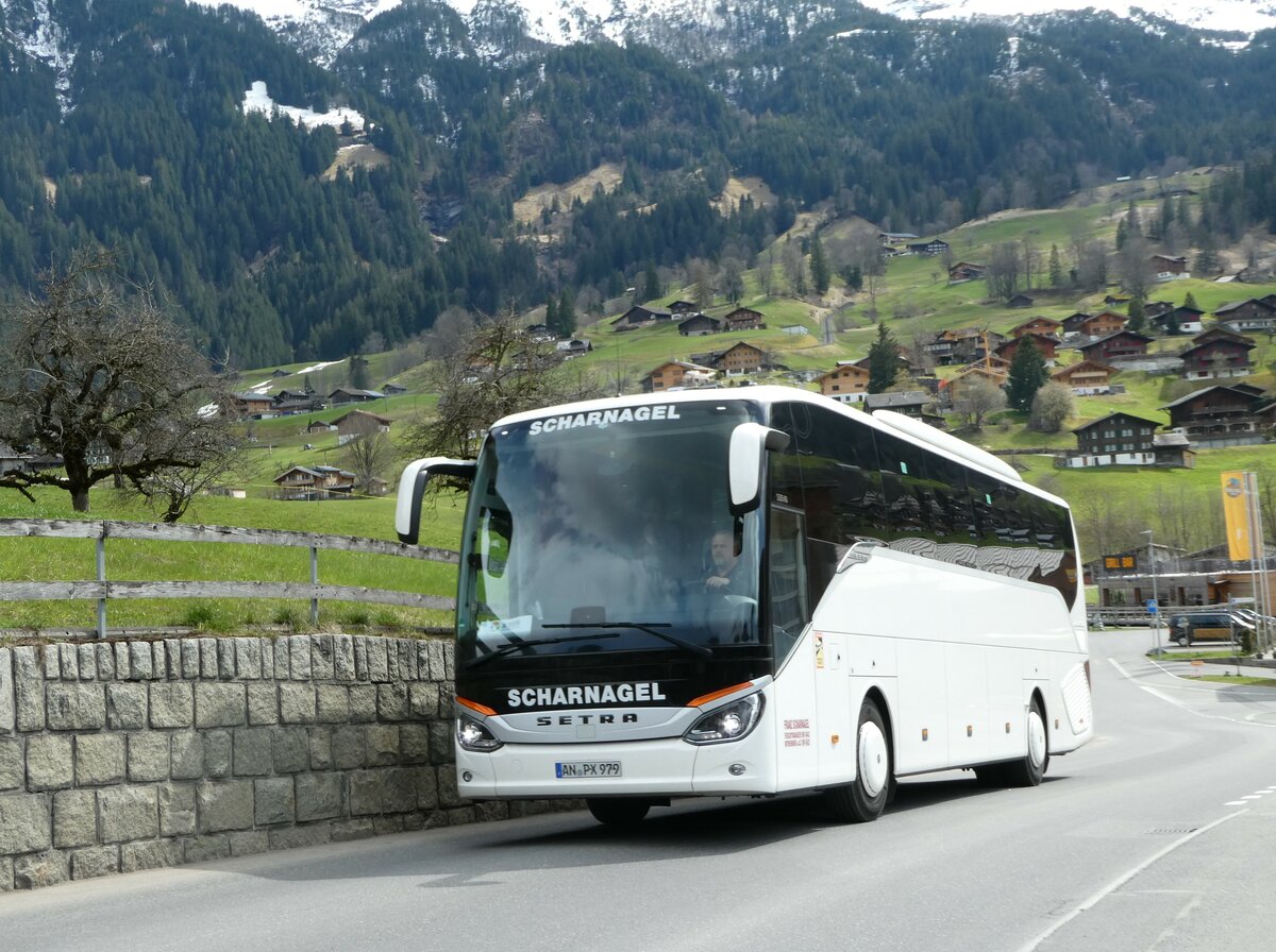 (248'826) - Aus Deutschland: Scharnagel, Feuchtwangen - AN-PX 979 - Setra am 18. April 2023 in Grindelwald, Sge Grund