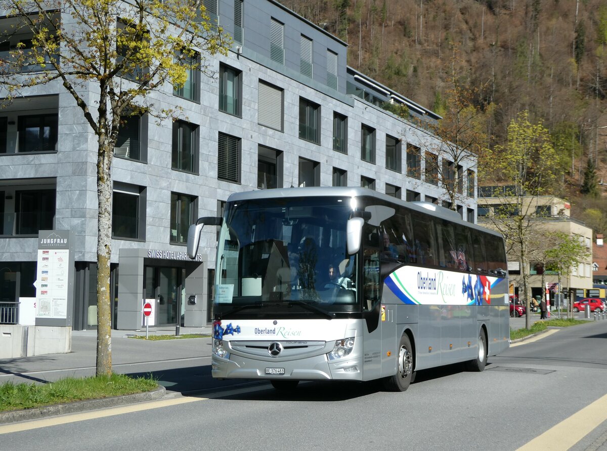 (248'930) - Oberland Reisen, Thun - Nr. 40/BE 376'483 - Mercedes am 21. April 2023 beim Bahnhof Interlaken Ost