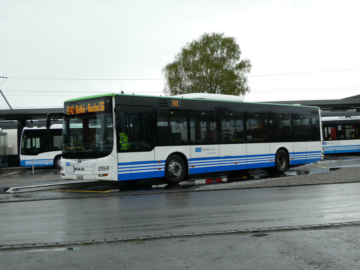 (249'087) - RTB Altsttten - Nr. 917/SG 482'213 - MAN (ex PostBus/A BD 15'355) am 25. April 2023 beim Bahnhof Altsttten