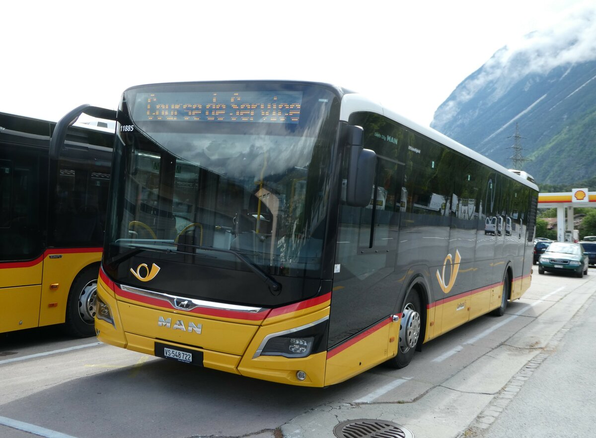 (249'942) - PostAuto Wallis - Nr. 82/VS 548'722/PID 11'885 - MAN am 13. Mai 2023 in Sierre, Garage TSAR