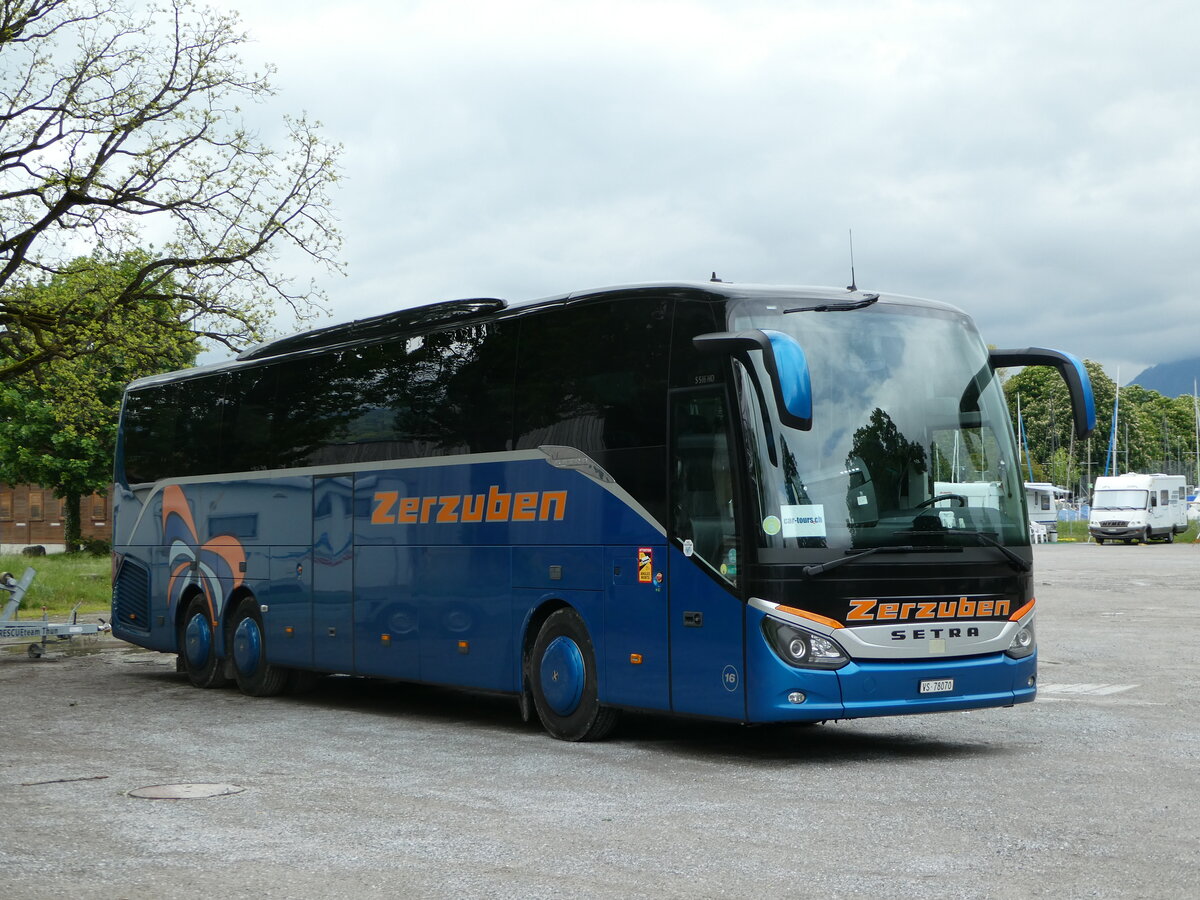 (250'128) - Zerzuben, Visp-Eyholz - Nr. 16/VS 78'070 - Setra am 17. Mai 2023 in Thun, Lachenwiese