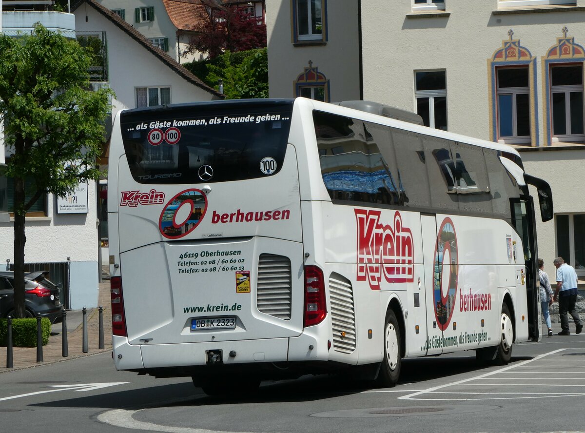 (250'801) - Aus Deutschland: Krein, Oberhausen - OB-K 2323 - Mercedes am 30. Mai 2023 in Vaduz, Stdtle