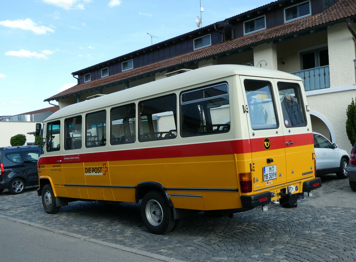 (250'918) - Hahn, Mnchen - Nr. 6/M-MB 309H - Mercedes (ex Mller, CH-Ennetmoos Nr. 6; ex Portenier, CG-Adelboden Nr. 6; ex Geiger, CH-Adelboden Nr. 6) am 3. Juni 2023 in Rottersdorf, Vilstaler Hof