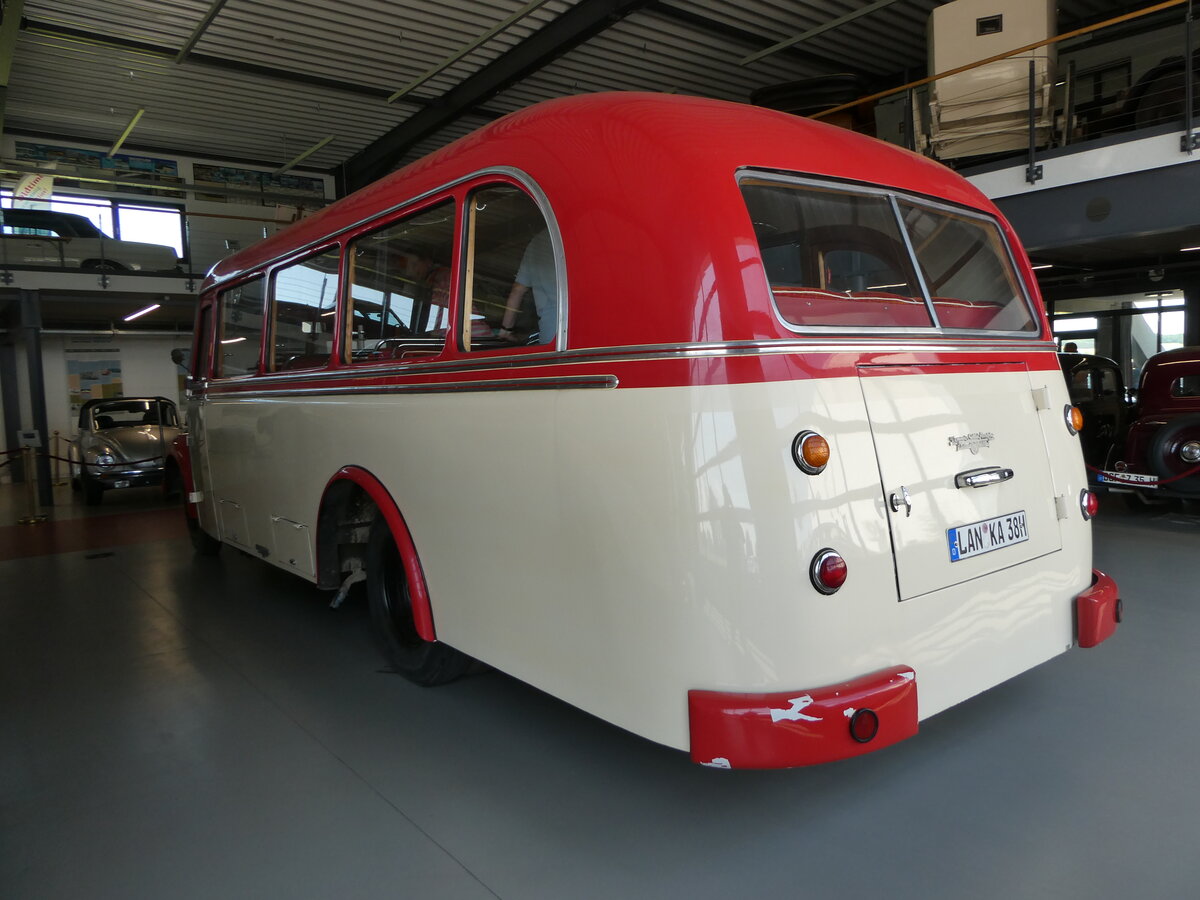 (250'944) - Auwrter, Pilsting - LAN-KA 38H - Opel/Auwrter (ex Adorf, Dsseldorf; ex Pfeil, DDR-Taucha; ex Wieland, DDR-Oschatz; ex VEB Leipzig/DDR; ex Duble, Deckenpfronn) am 4. Juni 2023 in Pilsting, Auwrter Automobil-Park