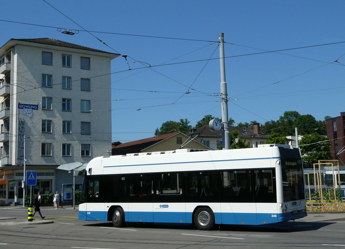 (251'417) - VBZ Zrich - Nr. 346/ZH 956'346 - Hess am 13. Juni 2023 in Zrich, Seebach