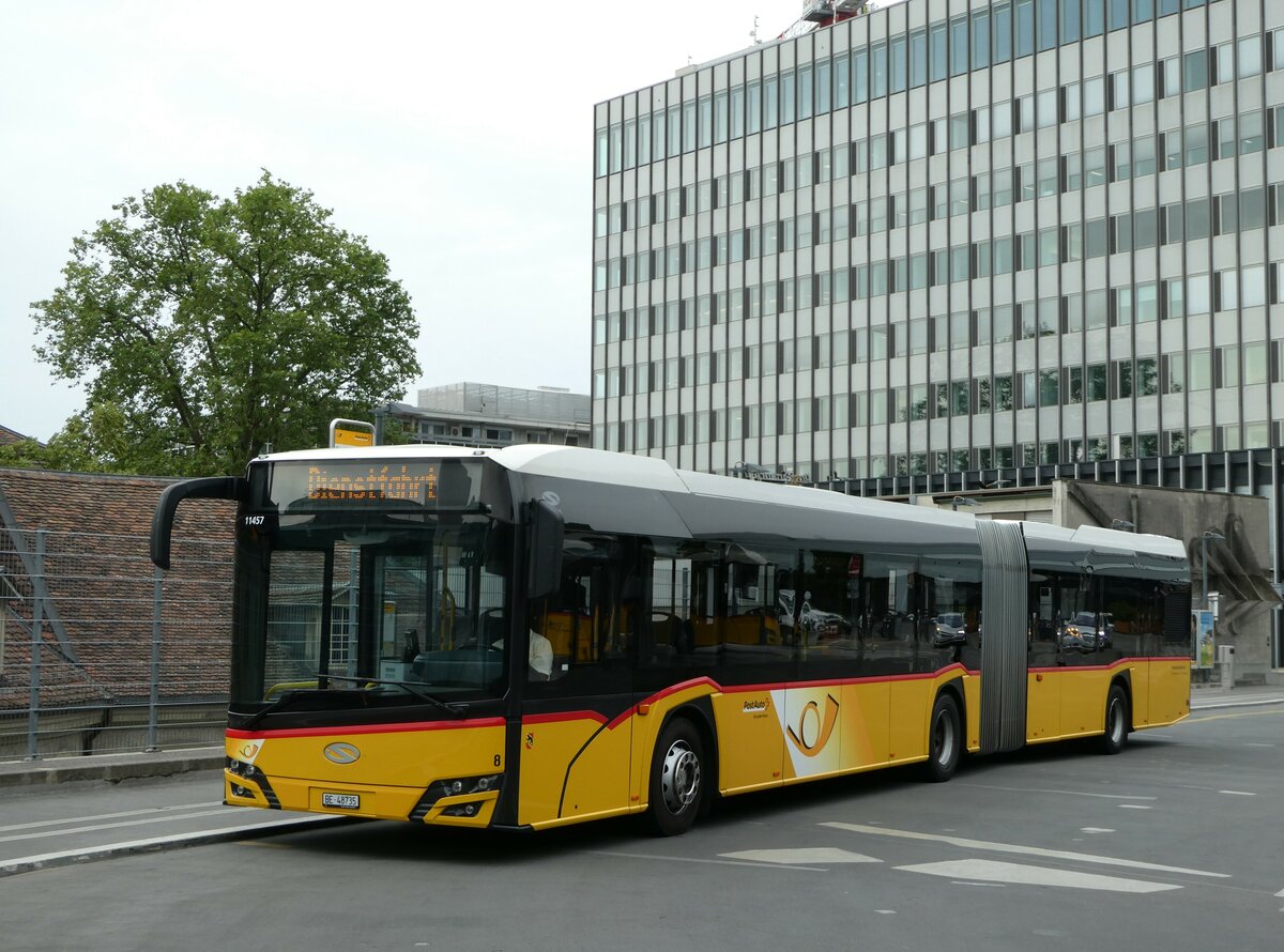 (251'847) - Steiner, Ortschwaben - Nr. 8/BE 48'735/PID 11'457 - Solaris am 22. Juni 2023 in Bern, Postautostation