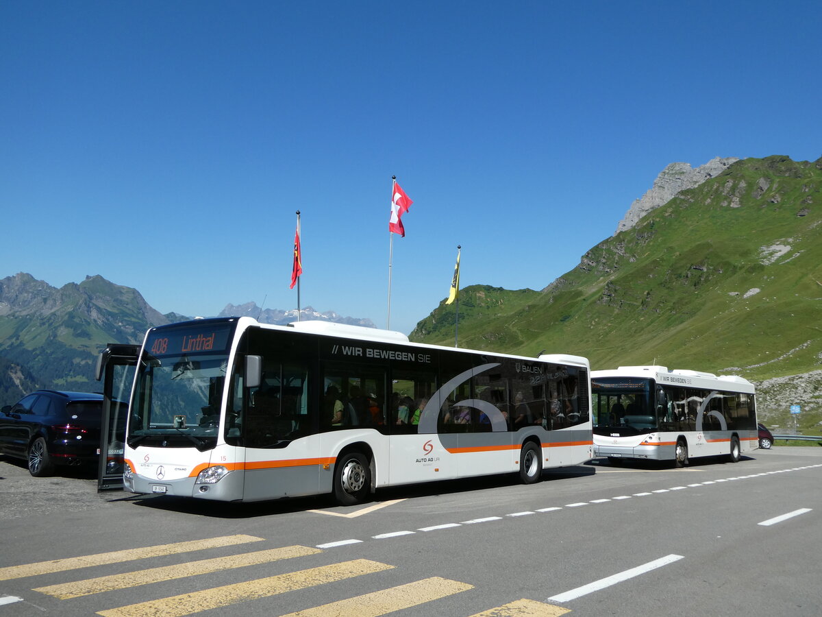 (252'696) - AAGU Altdorf - Nr. 15/UR 9348 - Mercedes am 15. Juli 2023 in Unterschchen, Balm Klausen