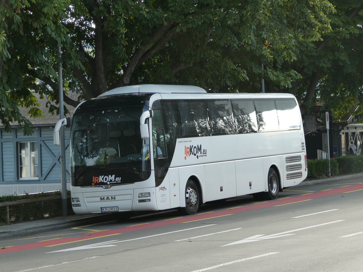 (252'862) - Aus Polen: IRKOM, Jerzmanowice - KR 249XX - MAN am 23. Juli 2023 beim Bahnhof Luzern