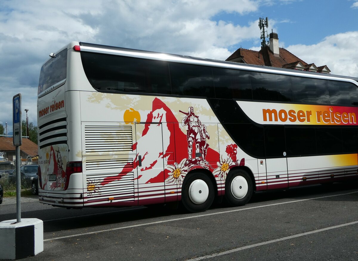 (253'058) - Moser, Flaach - ZH 548'947 - Setra am 26. Juli 2023 in Thun, Seestrasse (Teilaufnahme)