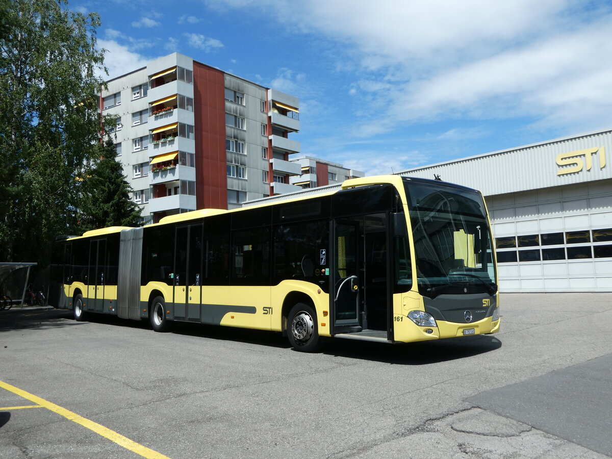 (253'068) - STI Thun - Nr. 161/BE 752'161 - Mercedes am 27. Juli 2023 in Thun, Garage