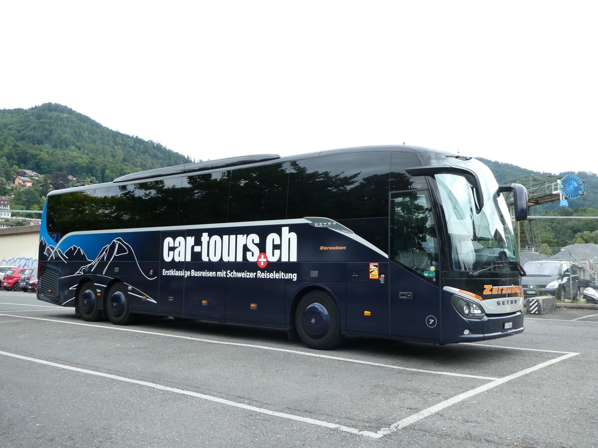 (253'110) - Zerzuben, Visp-Eyholz - Nr. 7/VS 59'848 - Setra am 28. Juli 2023 in Thun, Seestrasse