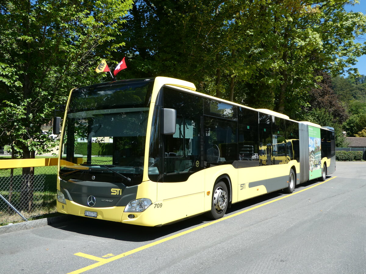 (253'296) - STI Thun - Nr. 709/BE 865'709 - Mercedes am 2. August 2023 bei der Schifflndte Thun