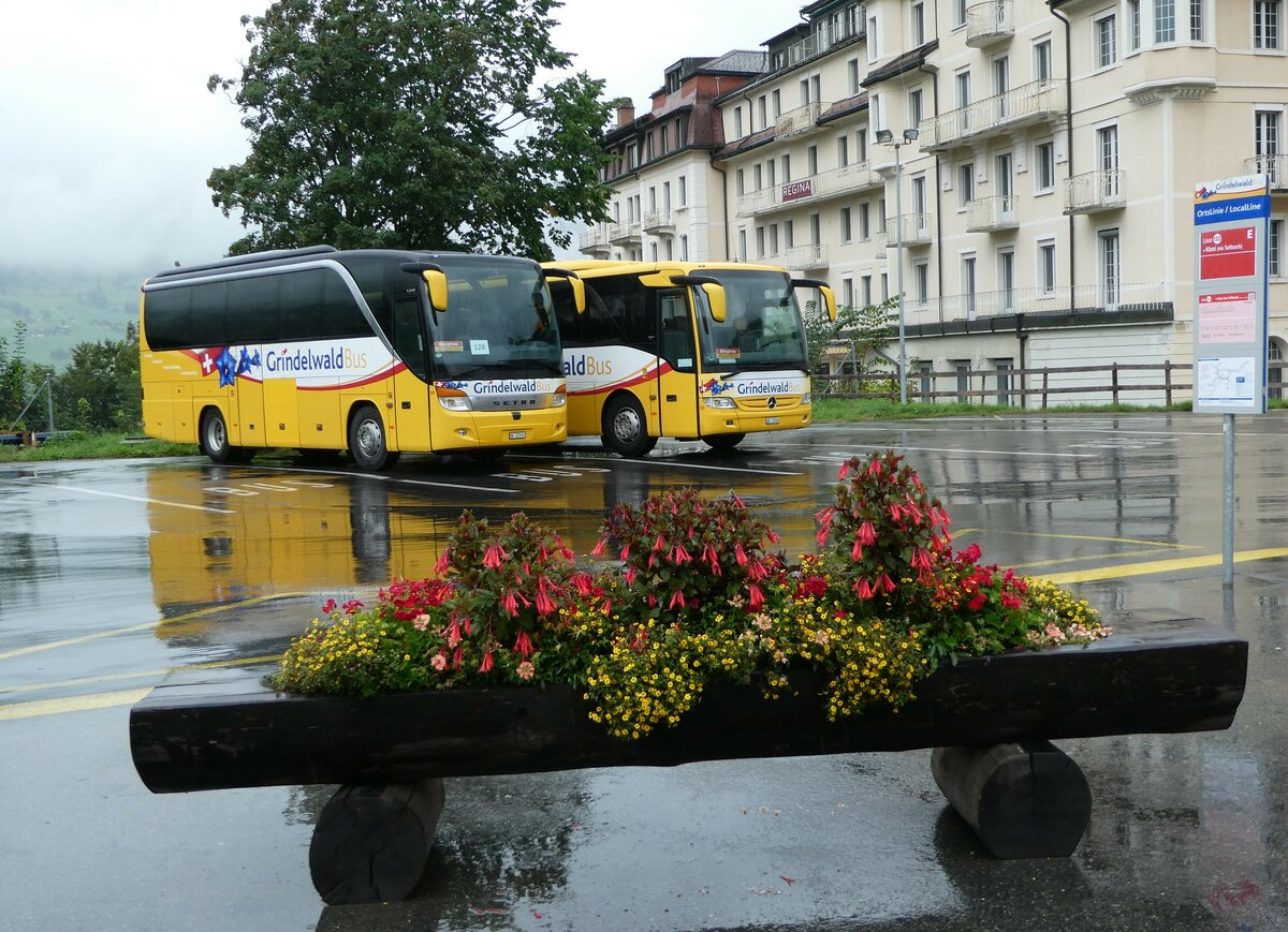 (253'388) - Grindelwaldbus, Grindelwald - Nr. 29/BE 47'910 - Setra am 5. August 2023 beim Bahnhof Grindelwald