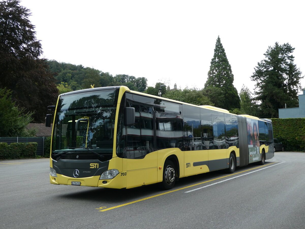 (253'531) - STI Thun - Nr. 703/BE 754'703 - Mercedes am 8. August 2023 bei der Schifflndte Thun