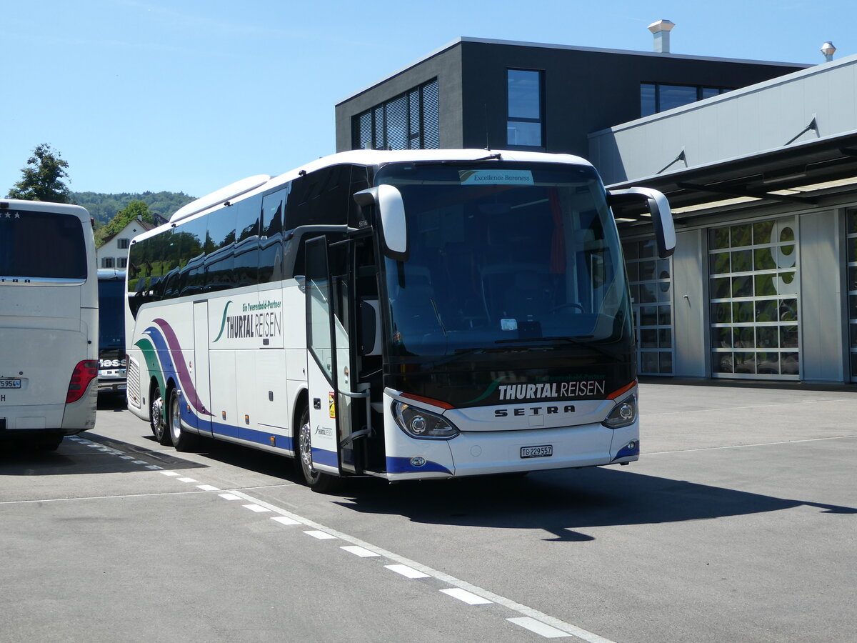 (253'617) Thurtal-Reisen, Frauenfeld - TG 229'557 - Setra am 11. August 2023 in Winterthur, EvoBus 