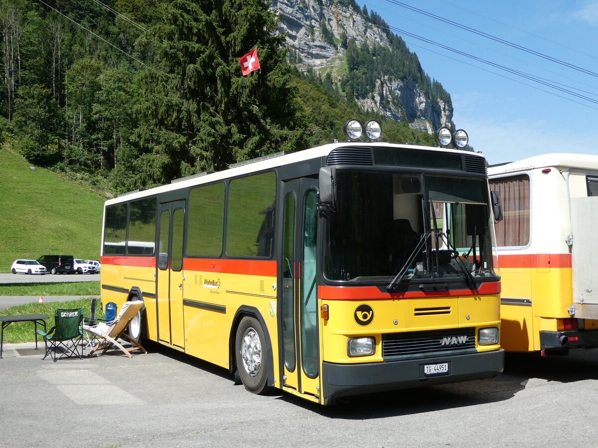 (253'986) - Bchi, Wil - TG 44'951 - NAW/Hess (ex Kng, Beinwil PID 952; ex Voegtlin-Meyer, Brugg Nr. 79) am 19. August 2023 in Hoch-Ybrig, Talstation Weglosen