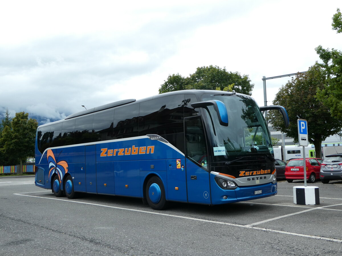 (254'277) - Zerzuben, Visp-Eyholz - Nr. 1/VS 109'423 - Setra am 27. August 2023 in Thun, Seestrasse